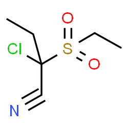 ChemSpider 2D Image | 2-Chloro-2-(ethylsulfonyl)butanenitrile | C6H10ClNO2S