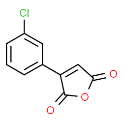 ChemSpider 2D Image | 3-(3-Chlorophenyl)-2,5-furandione | C10H5ClO3