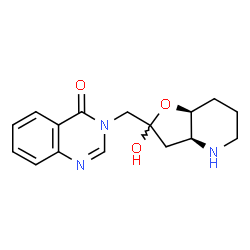 ChemSpider 2D Image | 3-{[(3aS,7aS)-2-Hydroxyoctahydrofuro[3,2-b]pyridin-2-yl]methyl}-4(3H)-quinazolinone | C16H19N3O3