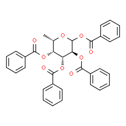 ChemSpider 2D Image | 1,2,3,4-Tetra-O-benzoyl-L-fucopyranose | C34H28O9