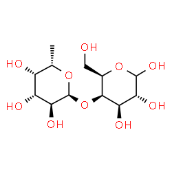 ChemSpider 2D Image | 4-O-(6-Deoxy-alpha-L-galactopyranosyl)-D-galactopyranose | C12H22O10