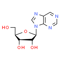 ChemSpider 2D Image | 9-(beta-D-Ribofuranosyl)-9H-purine | C10H12N4O4
