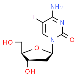 ChemSpider 2D Image | 2'-Deoxy-5-iodocytidine | C9H12IN3O4
