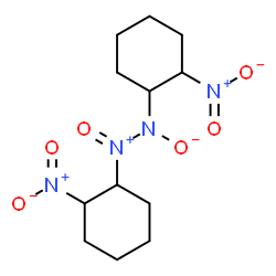 ChemSpider 2D Image | 1,2-Bis(2-nitrocyclohexyl)-2-oxodiazan-2-iumolate | C12H20N4O6