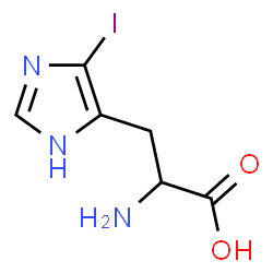 ChemSpider 2D Image | 5-Iodohistidine | C6H8IN3O2