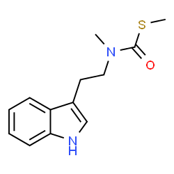 ChemSpider 2D Image | S-Methyl [2-(1H-indol-3-yl)ethyl]methylcarbamothioate | C13H16N2OS