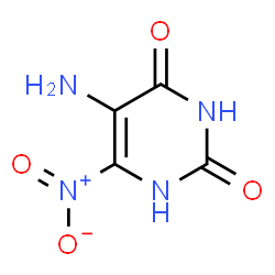 ChemSpider 2D Image | 5-AMINO 6-NITRO URACIL | C4H4N4O4