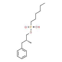 ChemSpider 2D Image | HEXYLPHOSPHONIC ACID (R)-2-METHYL-3-PHENYLPROPYL ESTER | C16H27O3P