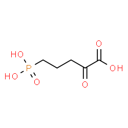 ChemSpider 2D Image | 2-Oxo-5-phosphonopentanoic acid | C5H9O6P