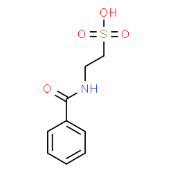 ChemSpider 2D Image | 2-(Benzoylamino)ethanesulfonic acid | C9H11NO4S