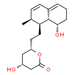 ChemSpider 2D Image | (1S,7S,8S,8AR)-1,2,3,7,8,8A-HEXAHYDRO-7-METHYL-8-[2-[(2R,4R)-TETRAHYDRO-4-HY DROXY-6-OXO-2H-PYRAN-2-YL]ETHYL]-1-NAPHTHALENOL | C18H26O4