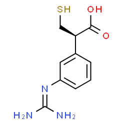 ChemSpider 2D Image | 2-(3-guanidinophenyl)-3-mercaptopropanoic acid | C10H13N3O2S
