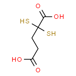 ChemSpider 2D Image | 2,2-Disulfanylpentanedioic acid | C5H8O4S2