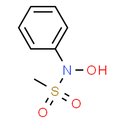 ChemSpider 2D Image | N-Hydroxy-N-phenylmethanesulfonamide | C7H9NO3S