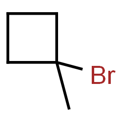 ChemSpider 2D Image | 1-Bromo-1-methylcyclobutane | C5H9Br
