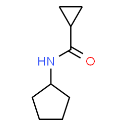 ChemSpider 2D Image | N-Cyclopentylcyclopropanecarboxamide | C9H15NO