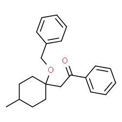 ChemSpider 2D Image | 2-[1-(Benzyloxy)-4-methylcyclohexyl]-1-phenylethanone | C22H26O2