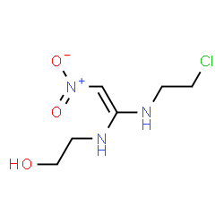 ChemSpider 2D Image | 2-({(E)-1-[(2-Chloroethyl)amino]-2-nitrovinyl}amino)ethanol | C6H12ClN3O3