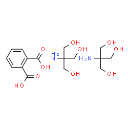 ChemSpider 2D Image | Phthalic acid - 2-amino-2-(hydroxymethyl)-1,3-propanediol (1:2) | C16H28N2O10