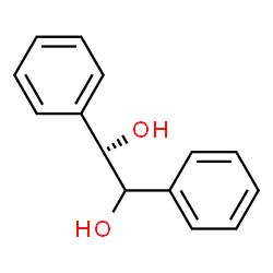 ChemSpider 2D Image | (1S)-1,2-Diphenyl-1,2-ethanediol | C14H14O2