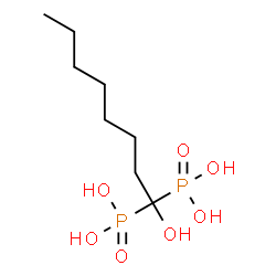 ChemSpider 2D Image | (1-Hydroxy-1,1-octanediyl)bis(phosphonic acid) | C8H20O7P2