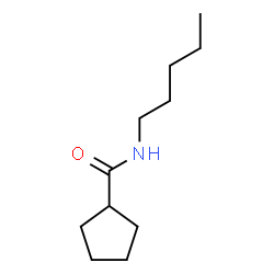 ChemSpider 2D Image | N-Pentylcyclopentanecarboxamide | C11H21NO