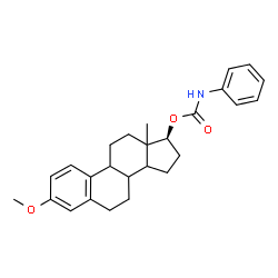 ChemSpider 2D Image | (17beta)-3-Methoxyestra-1,3,5(10)-trien-17-yl phenylcarbamate | C26H31NO3