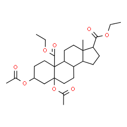 ChemSpider 2D Image | Ethyl 3,5-diacetoxy-19-ethoxy-19-oxoandrostane-17-carboxylate | C28H42O8