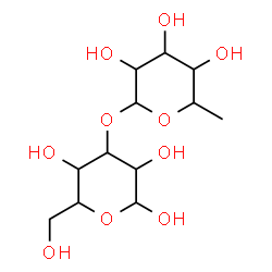 ChemSpider 2D Image | 3-O-(6-Deoxyhexopyranosyl)hexopyranose | C12H22O10