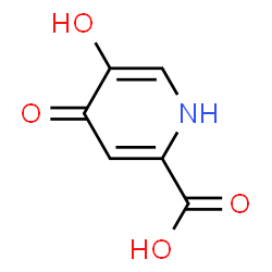 ChemSpider 2D Image | 5-Hydroxy-4-oxo-1,4-dihydro-2-pyridinecarboxylic acid | C6H5NO4