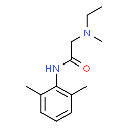 ChemSpider 2D Image | N-(2,6-Dimethylphenyl)-N~2~-ethyl-N~2~-methylglycinamide | C13H20N2O
