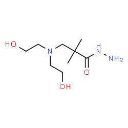 ChemSpider 2D Image | 3-[Bis(2-hydroxyethyl)amino]-2,2-dimethylpropanehydrazide | C9H21N3O3