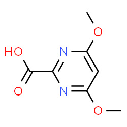 ChemSpider 2D Image | 4,6-Dimethoxy-2-pyrimidinecarboxylic acid | C7H8N2O4