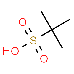 ChemSpider 2D Image | 2-Methyl-2-propanesulfonic acid | C4H10O3S