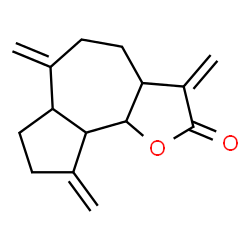 ChemSpider 2D Image | 3,6,9-Tris(methylene)decahydroazuleno[4,5-b]furan-2(3H)-one | C15H18O2