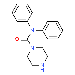 ChemSpider 2D Image | N,N-Diphenyl-1-piperazinecarboxamide | C17H19N3O