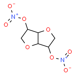 ChemSpider 2D Image | 1,4:3,6-Dianhydro-2,5-di-O-nitrohexitol | C6H8N2O8