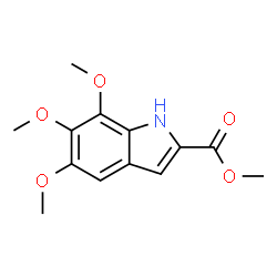 ChemSpider 2D Image | Methyl 5,6,7-trimethoxy-1H-indole-2-carboxylate | C13H15NO5