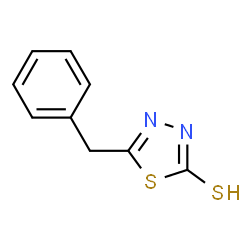 ChemSpider 2D Image | 5-Benzyl-1,3,4-thiadiazole-2(3H)-thione | C9H8N2S2