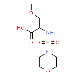 ChemSpider 2D Image | O-Methyl-N-(4-morpholinylsulfonyl)serine | C8H16N2O6S