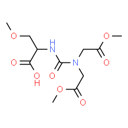 ChemSpider 2D Image | N-[Bis(2-methoxy-2-oxoethyl)carbamoyl]-O-methylserine | C11H18N2O8