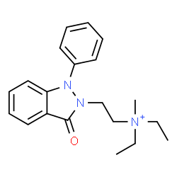 ChemSpider 2D Image | N,N-Diethyl-N-methyl-2-(3-oxo-1-phenyl-1,3-dihydro-2H-indazol-2-yl)ethanaminium | C20H26N3O