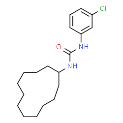 ChemSpider 2D Image | 1-(3-Chlorophenyl)-3-cyclododecylurea | C19H29ClN2O