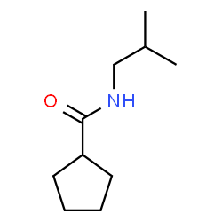 ChemSpider 2D Image | N-Isobutylcyclopentanecarboxamide | C10H19NO