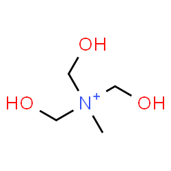 ChemSpider 2D Image | Hydroxy-N,N-bis(hydroxymethyl)-N-methylmethanaminium | C4H12NO3
