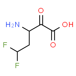 ChemSpider 2D Image | 3-Amino-5,5-difluoro-2-oxopentanoic acid | C5H7F2NO3