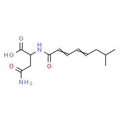 ChemSpider 2D Image | N~2~-(7-Methyl-2,4-octadienoyl)asparagine | C13H20N2O4
