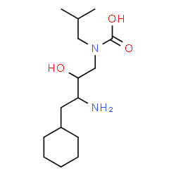 ChemSpider 2D Image | (3-Amino-4-cyclohexyl-2-hydroxybutyl)isobutylcarbamic acid | C15H30N2O3