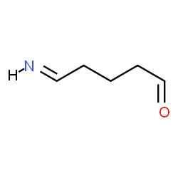 ChemSpider 2D Image | (5E)-5-Iminopentanal | C5H9NO