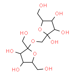 ChemSpider 2D Image | 1-O-Hex-2-ulofuranosylhex-2-ulofuranose | C12H22O11